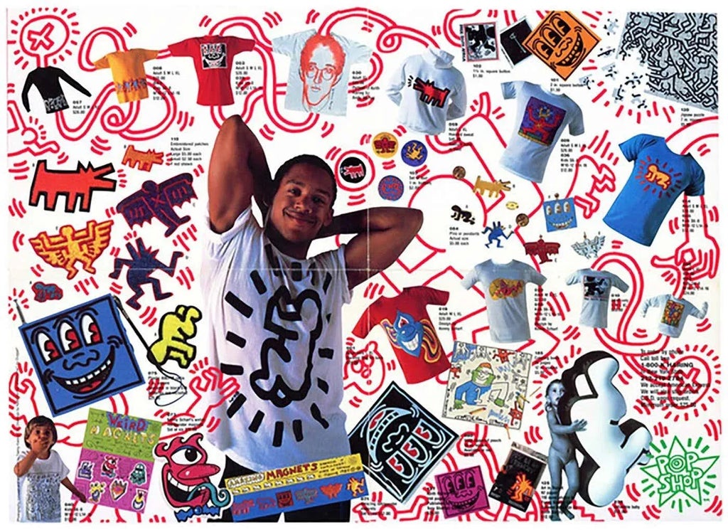 Vintage 1980s Keith Haring Pop Shop Poster | Chairish
