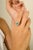Victorian Princess Style Cluster Diamonds & Emerald 14k Gold Ring Size 6 For Sale - Image 9 of 13