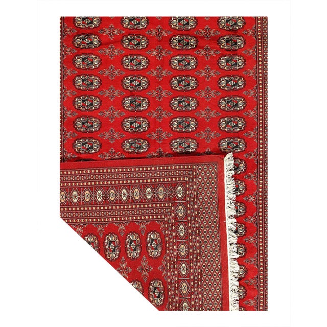 Traditional Pasargad DC Fine Hand Knotted Bokhara Rug For Sale - Image 3 of 3
