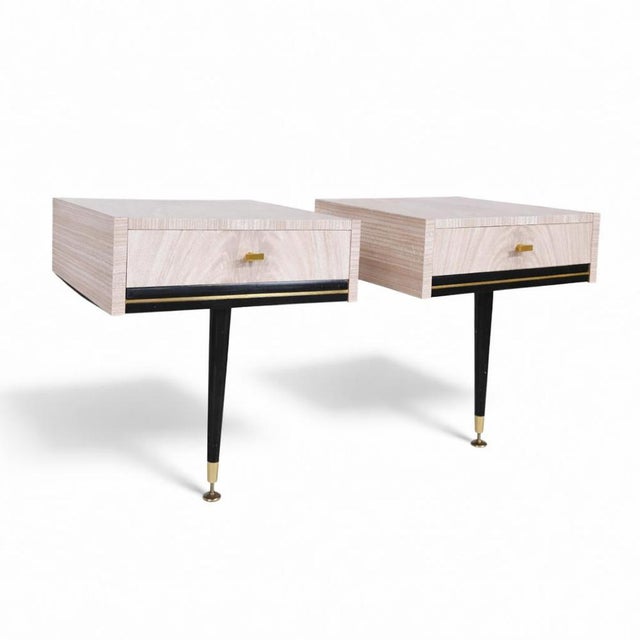 Contemporary Mid-Century Formica Floating Bedside Tables, 1960s, Set of 2 For Sale - Image 3 of 12