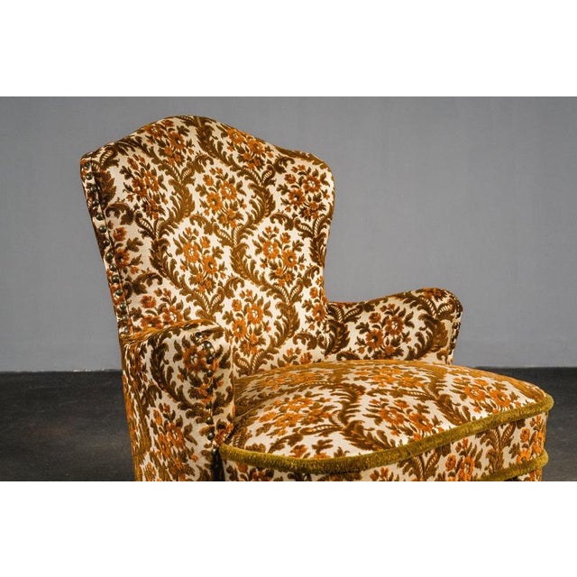 Mid-Century Upholstered Cocktail Chair For Sale - Image 10 of 18