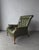 Vintage Green Tufted Leather Sleepy Hollow Chair and Ottoman For Sale In Las Vegas - Image 6 of 12