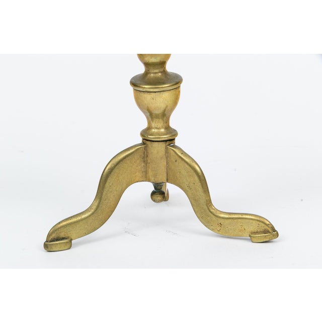 Victorian Brass Flip-Top Games Table Miniature Trivet Circa 1880 For Sale In Portland, ME - Image 6 of 7