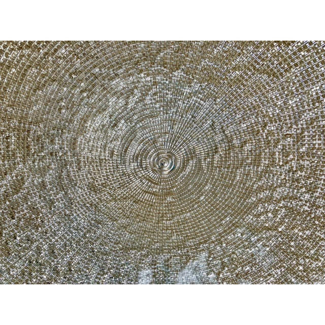 Circa 2000 Ivv Diamanté Nicely-Sized Shallow Centerpiece / Console Bowl, Italy For Sale - Image 17 of 18