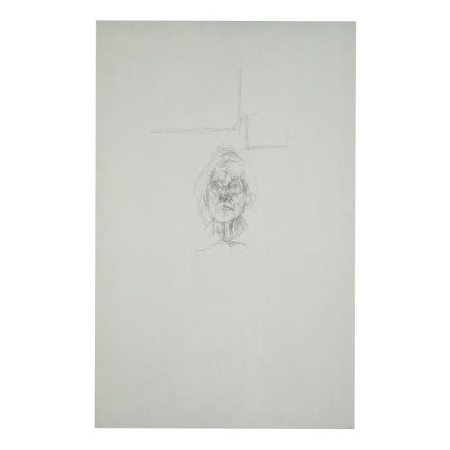 Black A. Giacometti, Portrait of the Mother, 1963, Paper For Sale - Image 8 of 8