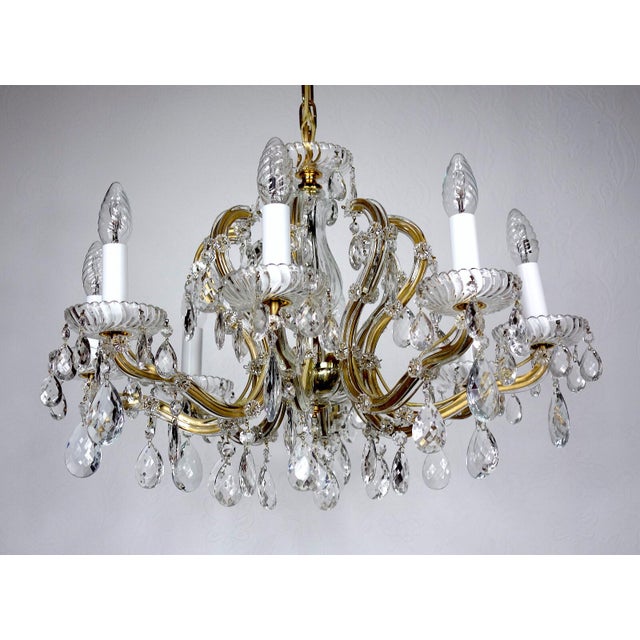 1960s Crystal Maria Theresia Chandelier by Palme Walter for Palwa, 1960s For Sale - Image 5 of 12