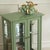 Small Display Cabinet in Pastel Green with Mirrored Back Panel For Sale - Image 9 of 16