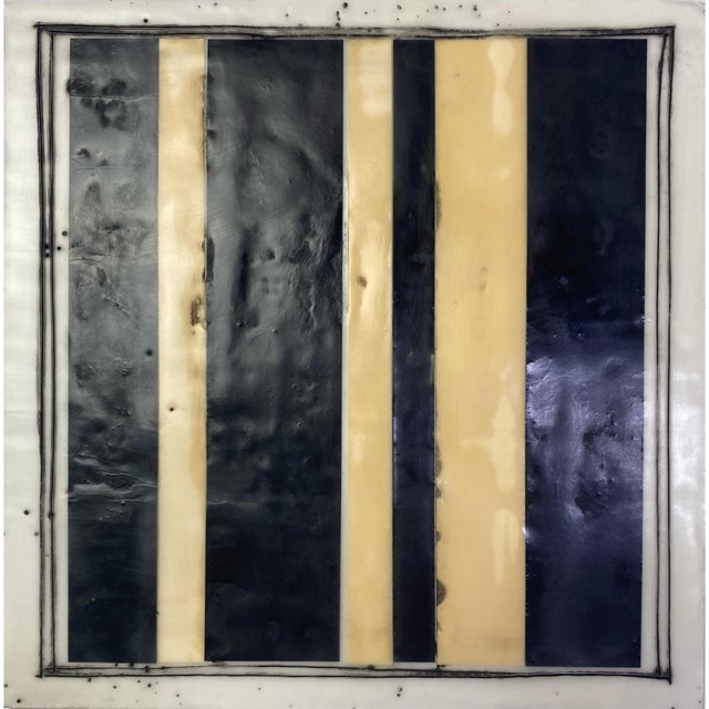 Encaustic Mixed Media Installation by Gina Cochran - "Cavalier" - 16 Panels For Sale - Image 17 of 18