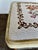 Mid-Century Modern Needlepoint & Chartreuse Velvet Footstool — Vintage Square Ottoman With Tapered Walnut Legs and Brass Ferrule Accents For Sale In Milwaukee - Image 6 of 18