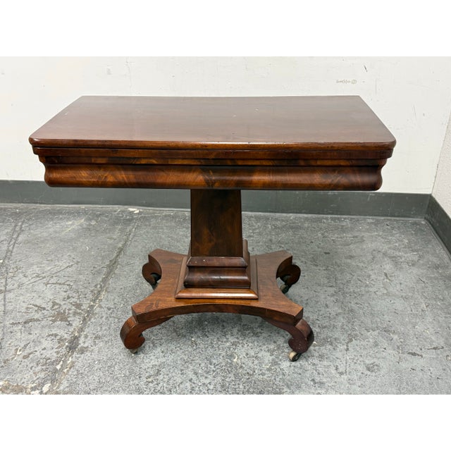 Victorian Regency Style Lift-Top Game Table For Sale In San Francisco - Image 6 of 12