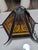 Amber Mid 20th Century Spanish Revival Wrought Iron Swag Pendant Lamp For Sale - Image 8 of 12