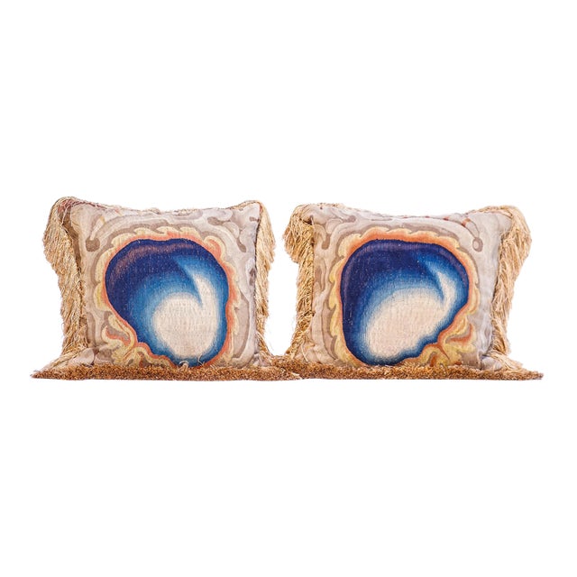 Pair Of 18th C French Aubusson Fragment Pillows Chairish