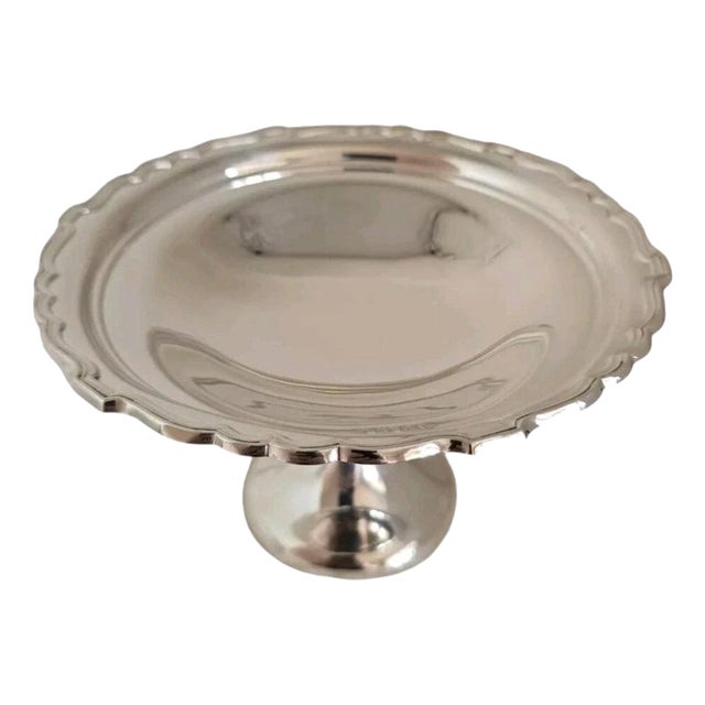 Sterling Silver Pedestal Tazza Bon Bon Dish by William Aitken, Birmingham, 1904 For Sale