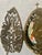 Vintage Fedoskino Russian Triptych Brass Filigree With Lacquer Egg Shape With Father Frost and the Snow Maiden Signed M. Izotova. For Sale In Denver - Image 6 of 15