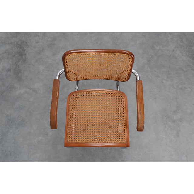 Bauhaus Armchair in tubular Steel, wood and Rattan, 1920s For Sale - Image 11 of 18