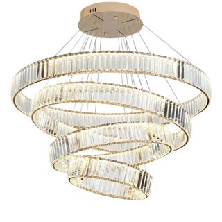 Collection Orione 2.0 Chandelier in Metal and Crystal by Jago For Sale