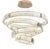 Collection Orione 2.0 Chandelier in Metal and Crystal by Jago For Sale