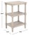 Traditional Cassie 3 Shelf Accent Table in Greige For Sale - Image 3 of 8