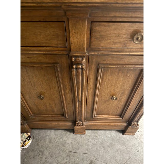 1990s 1990s Michael Taylor Designs "Lombardi" Serpentine Sideboard Buffet, 79" Wide For Sale - Image 5 of 8