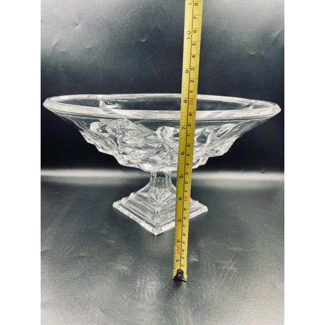 Vintage "Rock Cut" Crystal Centerpiece Bowl For Sale - Image 11 of 13