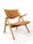 Brown Ch28 Sawbuck Armchair by Hans J. Wegner for Carl Hansen & Son, Denmark, 1970s For Sale - Image 8 of 9