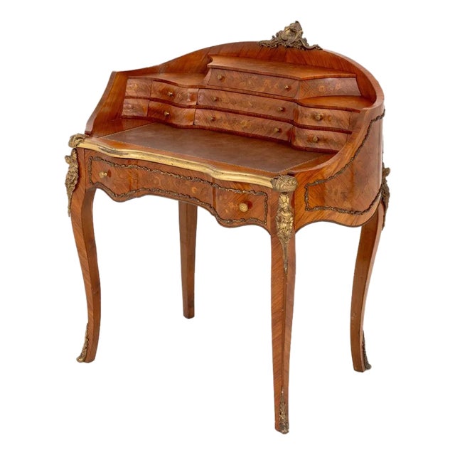 Louis XV Style Marquetry Kingwood Escritoire For Sale