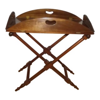 Early 19th Century English Butler's Tray Table For Sale