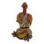 Superb African fertility doll decorated with multiple layers of beads and cowrie shells.11" h by 6" w by 4" d with stand...