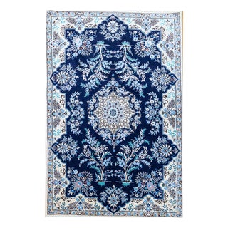 Middle Eastern Rug in Silk and Wool For Sale