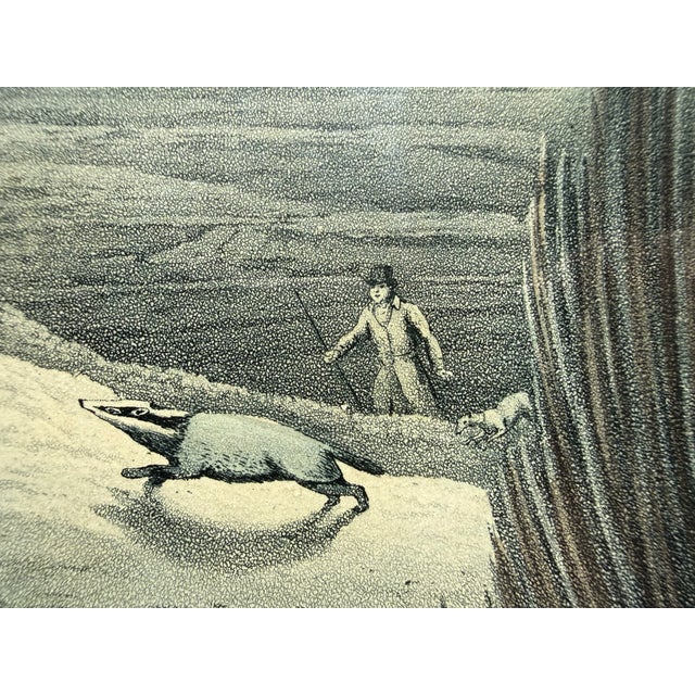 Henry Alken "Badger Catching" Hand-Colored Aquatint From 1821, T. McLean, From "The National Sports of Great Britain" For Sale - Image 13 of 13