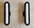 A striking pair of Circuit 1 wall sconces by acclaimed New York design studio Apparatus, executed in their Blackened Brass...