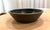 Vintage Pennsylvania Dutch Hand painted Classic Black Wooden Bowl Signed 12" D by 3.5"H Condition is excellent