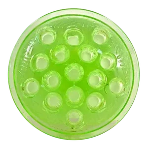 1930s Green Glass Flower Frog