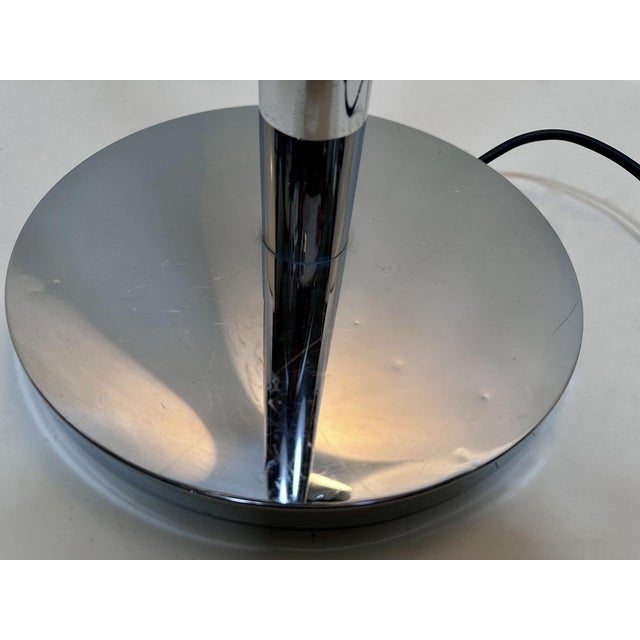 Italian Space Age Chromed 3-Light Floor Lamp with Adjustable Arms, 1960s For Sale - Image 10 of 18