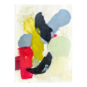 Contemporary Abstract Encaustic on Okawara Paper Painting "Guna Ii" by Tracey Adams