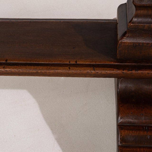 Mid 20th Century France Brown Wood Dining Table For Sale In Greensboro - Image 6 of 11