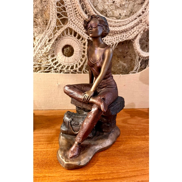 Austin Productions 1992 Alice Heath ‘The Weekender’ Austin Productions Sculpture From the Modern Woman Collection For Sale - Image 4 of 11