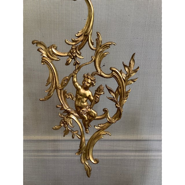 Metal Mid 19th Century French Solid Brass Fireplace Screen and Tool Set For Sale - Image 7 of 9