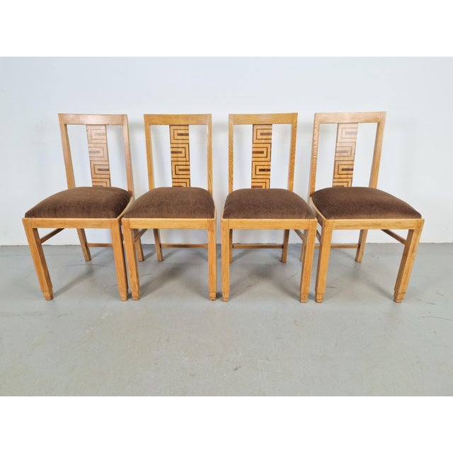 Art Deco Arts and Crafts Dining Chairs, 1930s, Set of 4 For Sale - Image 17 of 18