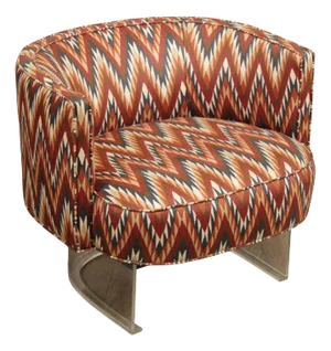 Mid Century Modern Barrel Back Lounge Chair