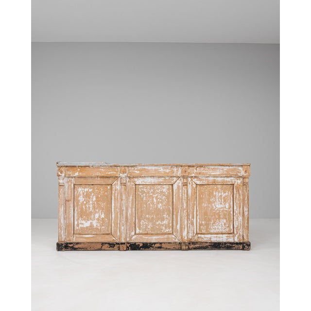 19th Century French Wood Patinated Shop Counter For Sale - Image 13 of 18
