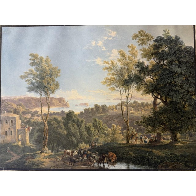Karl Friedrich Johann Mueller 1813 Stuttgart - 1881 Frankfurt Signed "C. Muller". A very beautiful, light-filled landscape...
