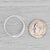 Transparent Daussi 0.30ctw Diamond Orbit Ring 18k White Gold Size 6.75 For Sale - Image 8 of 8