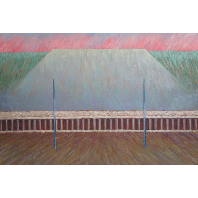 1986 "Plan Immortal" Mixed Media Oil Painting on Canvas by Craig Lloyd For Sale - Image 4 of 13