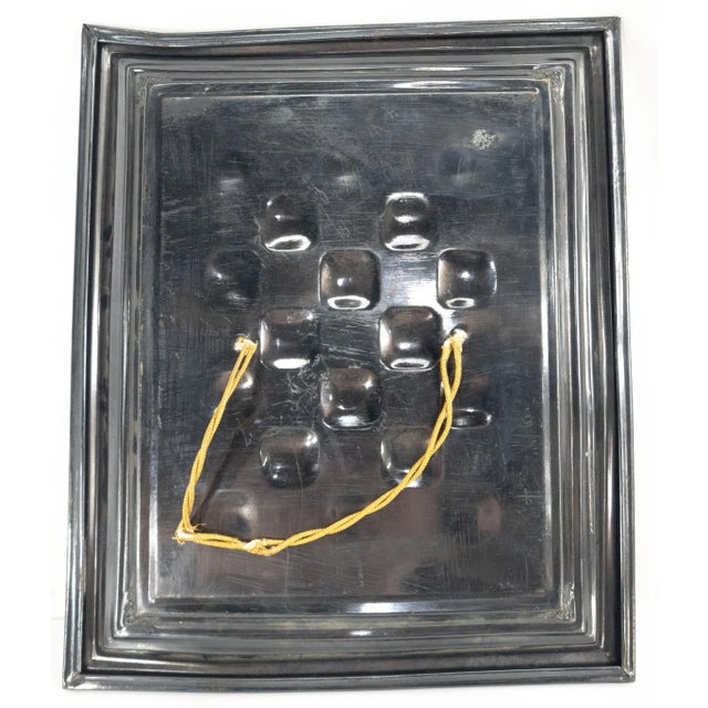 Mid 20th Century Japanese Asian Style Pressed Brass Plaque With Hawk For Sale In New York - Image 6 of 7