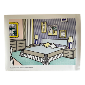 Roy Lichtenstein (1923-1997), Interior With Waterlilies, 1991, Copyright Estate of Roy Lichtenstein/Dacs 2000, Printed in Britain