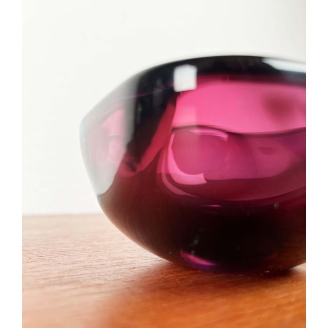 Vintage Italian Sommerso Murano Glass Bowl, 1970s For Sale - Image 15 of 18
