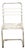 Children's Chair with Galvanized Tubular Steel Frame and White-Painted Wooden Slats, 1930s For Sale