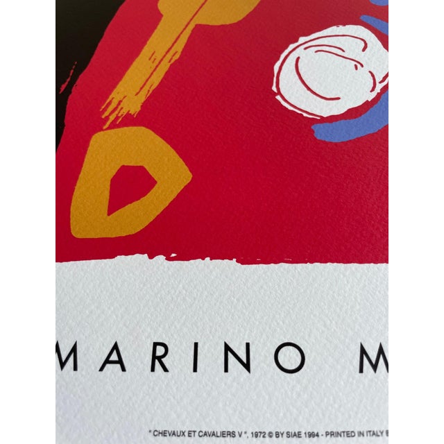 1990s Marino Marini (1901-1980), Chevaux Et Cavaliers v. 1972, Copyright by Siae, 1994, Printed in Italy For Sale - Image 5 of 9