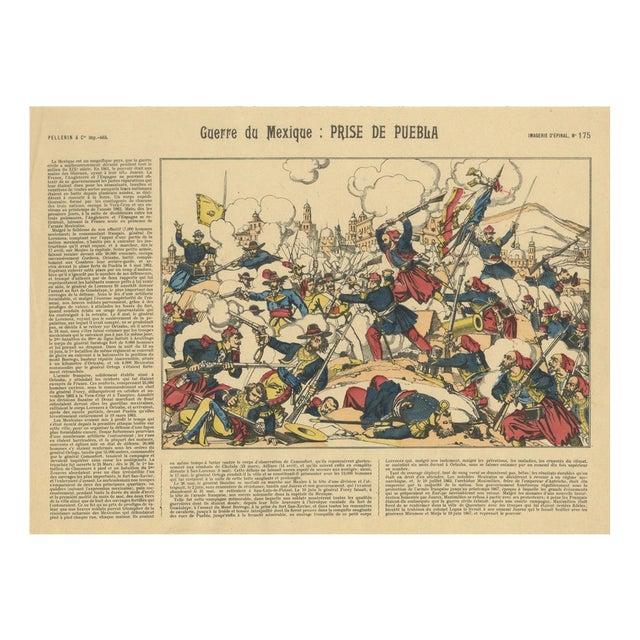 Battle of Puebla, 1863, Paper For Sale